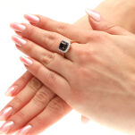 Pierścionek z szafirami 1,95ct i brylantami r14 - 3