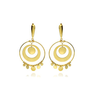 Kolczyki złote pr.585 kółka