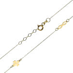 Naszyjnik złoty pr.585 trzy elementy 42cm