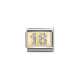 Nomination Link Gold 18K 030224-01 Srebna 18