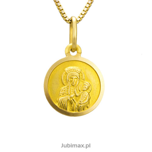Medalik złoty pr.585 Matka Boska