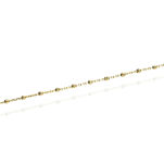 Bransoletka złota pr.375 kuleczki ryflowane 19cm