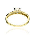 Pierścionek złoty pr.375 z cyrkonią r18