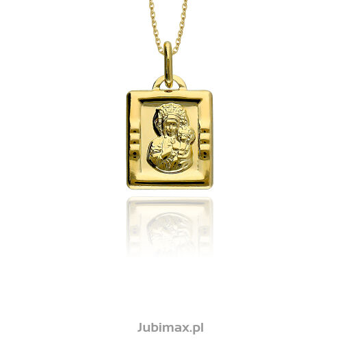 Medalik złoty pr.585 Matka Boska
