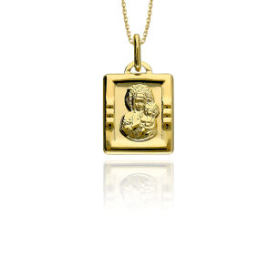 Medalik złoty pr.585 Matka Boska
