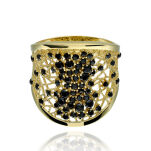 Pierścionek złoty pr.333 z cyrkoniami ażurowy r15