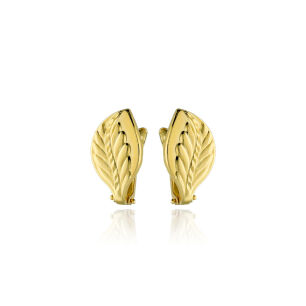 Kolczyki złote pr.585 liście