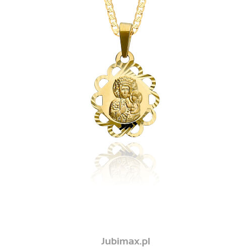 Medalik złoty pr.585 Matka Boska