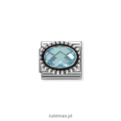 Nomination Link Silver 925 330607-006 Niebieska cyrkonia