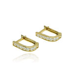 Kolczyki złote pr.333 cyrkoniami