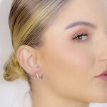 Kolczyki złote pr.333 cyrkoniami - 3