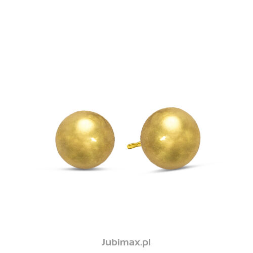 Kolczyki złote pr.585 kulki