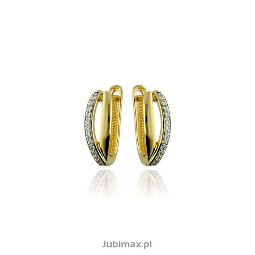 Kolczyki złote pr.333 z cyrkoniami