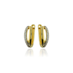 Kolczyki złote pr.333 z cyrkoniami