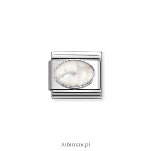 Nomination Link Silver 925 330510-45 Howlit matowy