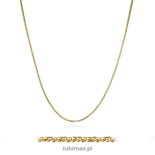Łańcuszek złoty pr.585 spiga diamentowana 45cm