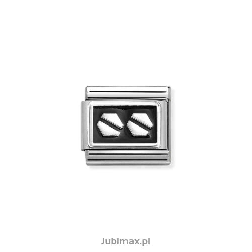 Nomination Link Silver 925 330206-33 Śruby emalia