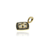 Zawieszka z brylantami 0,13ct żółte złoto
