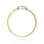 Pierścionek z brylantem W276 0,04ct żółte złoto r14