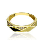 Pierścionek złoty pr.375 z cyrkoniami r20