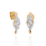 Kolczyki z brylantami 0,23ct żółte złoto