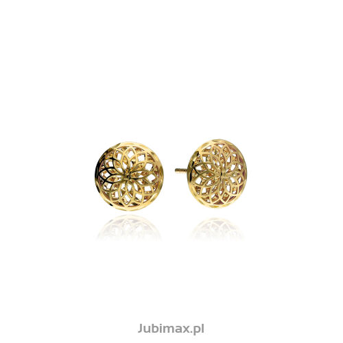 Kolczyki złote pr.375 ażurowe
