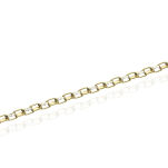 Bransoletka złota pr.375 taśma z białym złotem 18cm