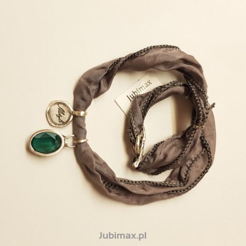 Bransoletka srebrna Motyle MJS3562 szara