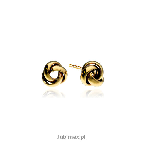 Kolczyki złote pr.375 supełki