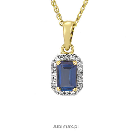 Zawieszka z london blue topazem AP147 0,65ct