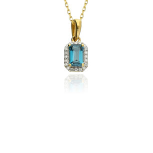 Zawieszka z london blue topazem 0,65ct