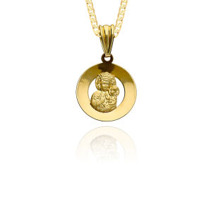 Medalik złoty pr.585 Matka Boska