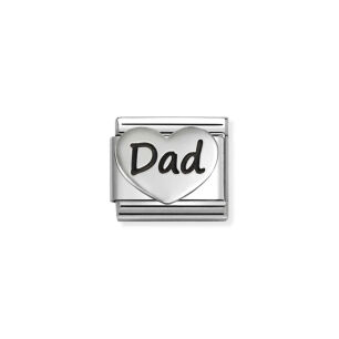 Nomination Link Silver 925 330114-24 Tata w sercu