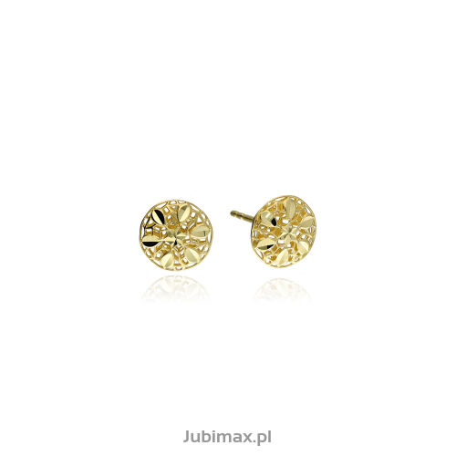 Kolczyki złote pr.585 ażurowe