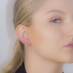 Kolczyki złote pr.585 kółka - 3