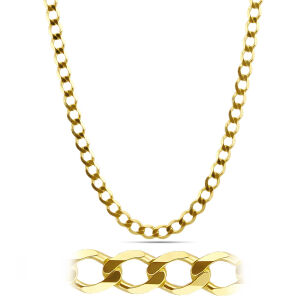 Łańcuszek złoty pr.333 pancerka 60cm