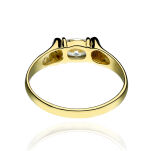 Pierścionek złoty pr.375 z cyrkoniami r16