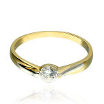 Pierścionek złoty pr.333 z cyrkonią r14