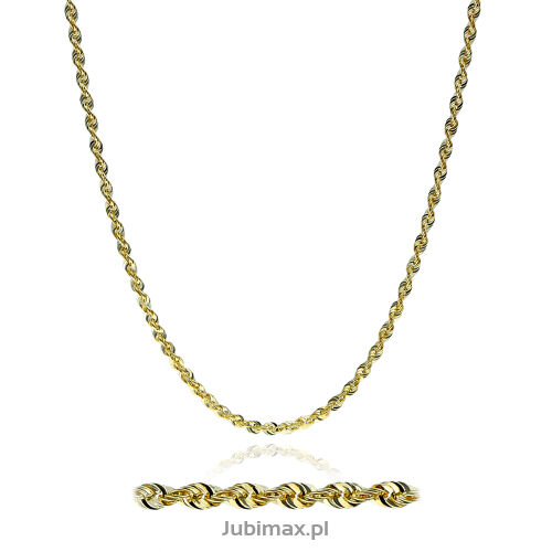 Naszyjnik złoty pr.333 kordel 45cm