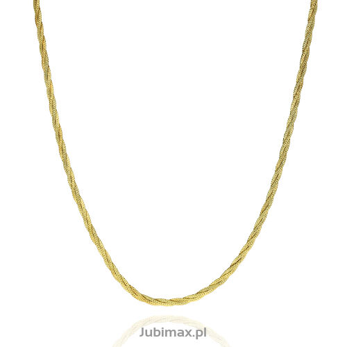 Naszyjnik złoty pr.585 plecionka 45cm