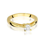 Pierścionek z brylantem W475 0,08ct żółte złoto r13