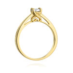 Pierścionek z brylantem W475 0,08ct żółte złoto r13
