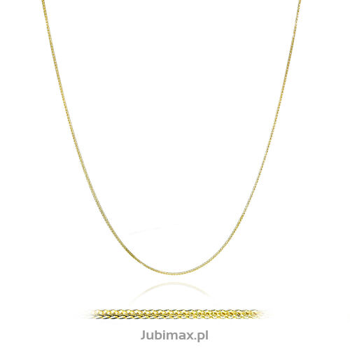 Łańcuszek złoty pr.585 spiga diamentowana 42cm