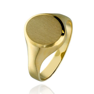 Pierścionek złoty pr.375 sygnet r20