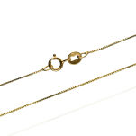 Łańcuszek złoty pr.375 kostka 45cm