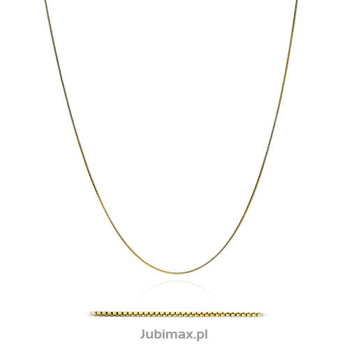 Łańcuszek złoty pr.375 kostka 45cm