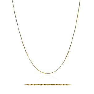 Łańcuszek złoty pr.375 kostka 45cm