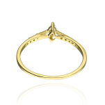 Pierścionek złoty pr.375 z cyrkoniami r14