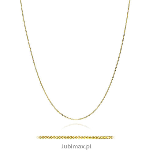 Łańcuszek złoty pr.585 spiga diamentowana 45cm