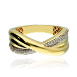 Pierścionek złoty pr.333 z cyrkoniami r14